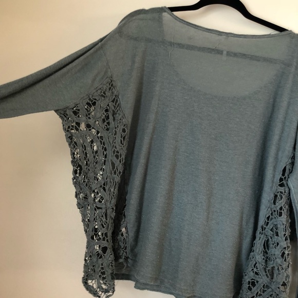 Free People Sweaters - Free People Teal Thin Lightweight Sweater EUC